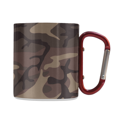 Camo Red Brown Classic Insulated Mug(10.3OZ)