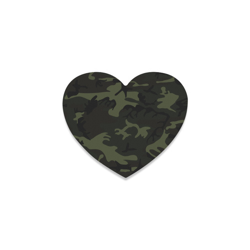 Camo Green Heart Coaster