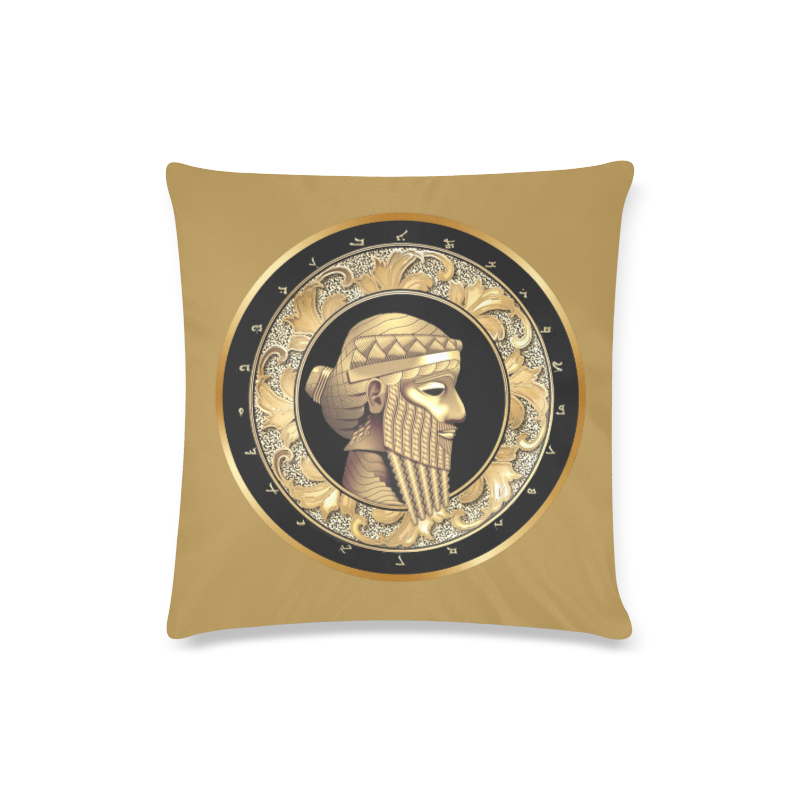 Sargon Square Pillow Custom Zippered Pillow Case 16"x16"(Twin Sides)