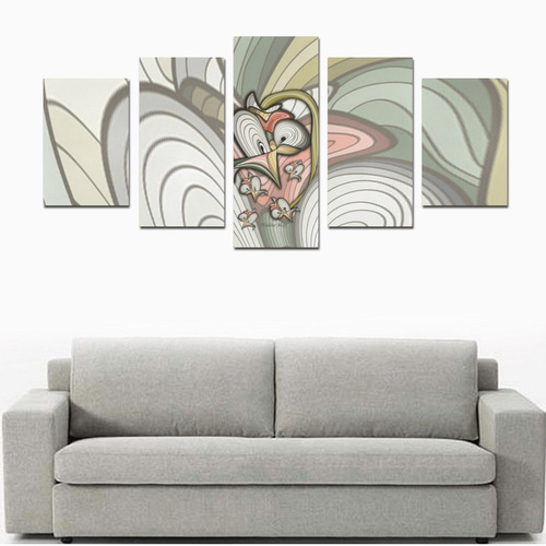 absract flowers Canvas Print Sets D (No Frame)