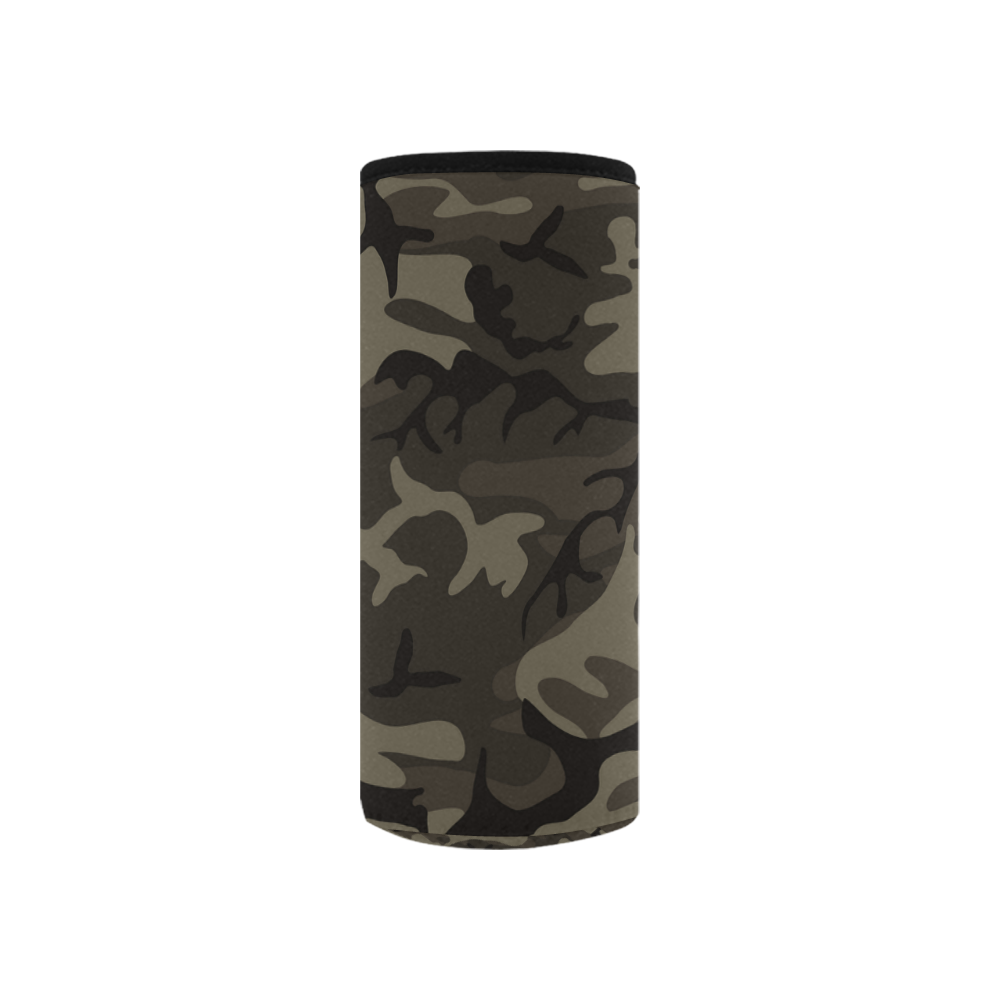 Camo Grey Neoprene Water Bottle Pouch/Small