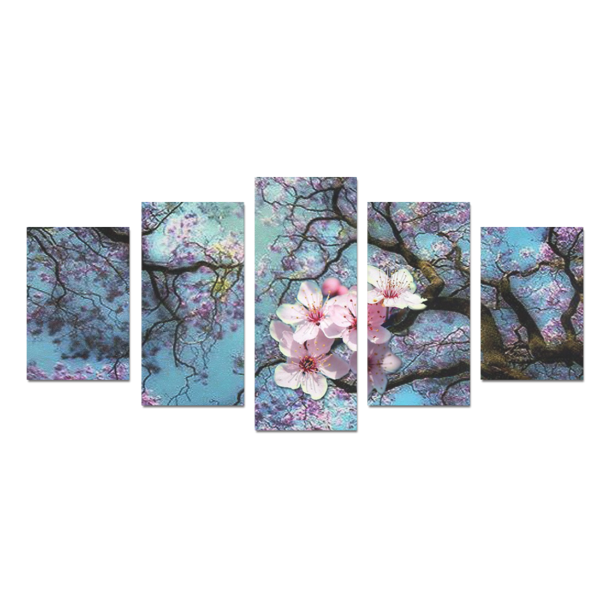 Cherry blossom Canvas Print Sets D (No Frame)