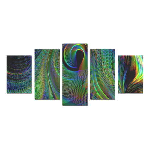 abstract fractal movements Canvas Print Sets D (No Frame)