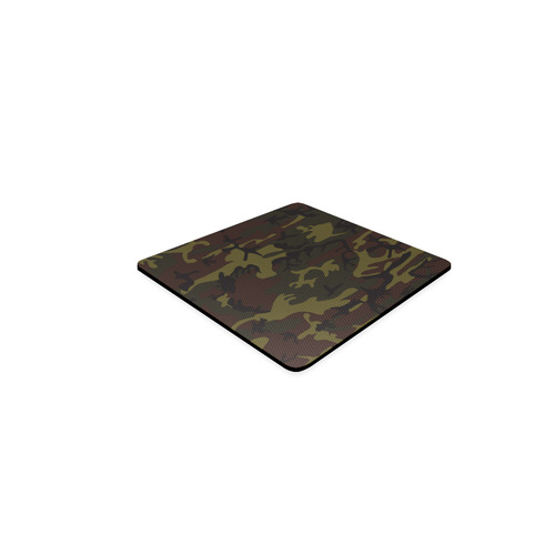 Camo Green Brown Square Coaster