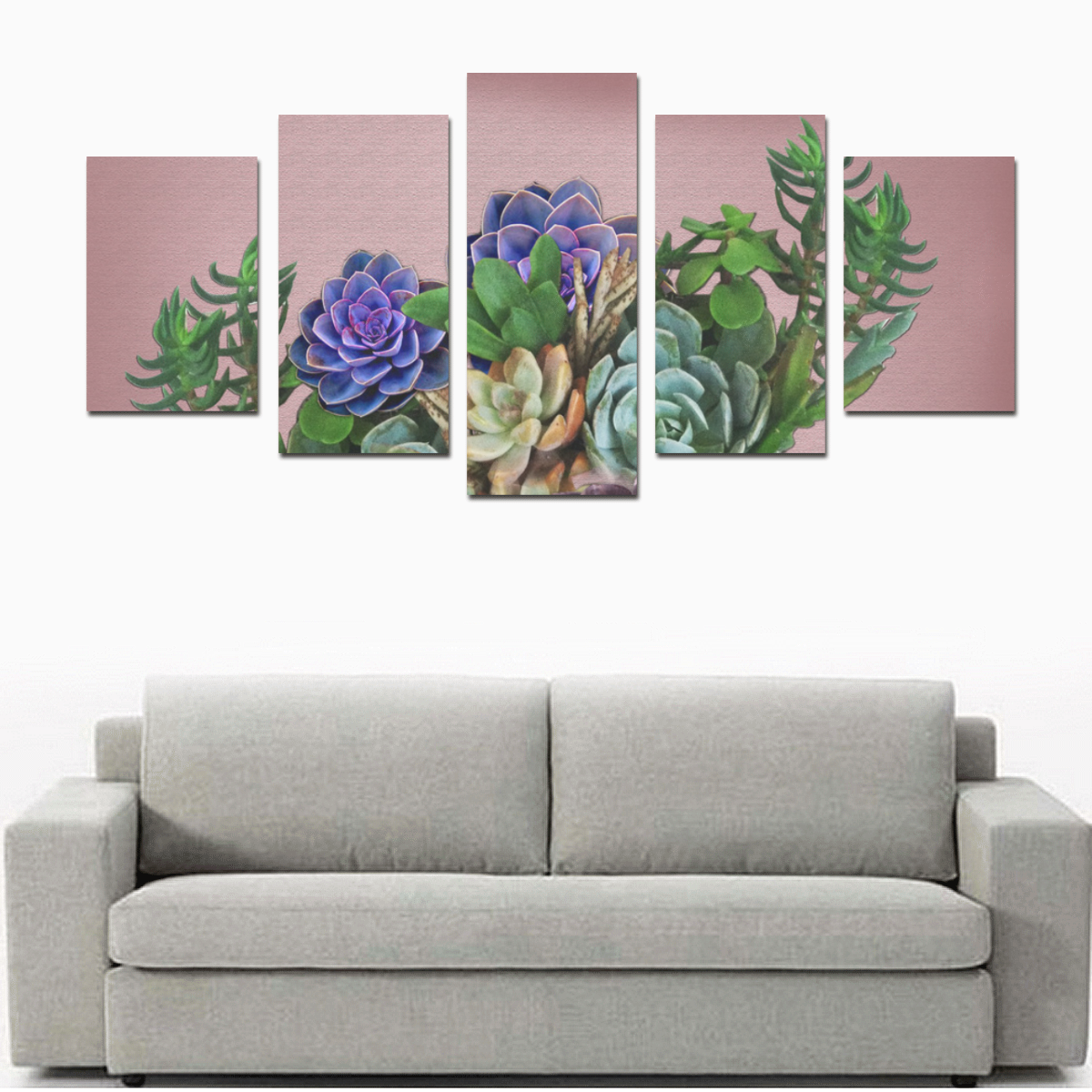 large succulent display Canvas Print Sets D (No Frame)