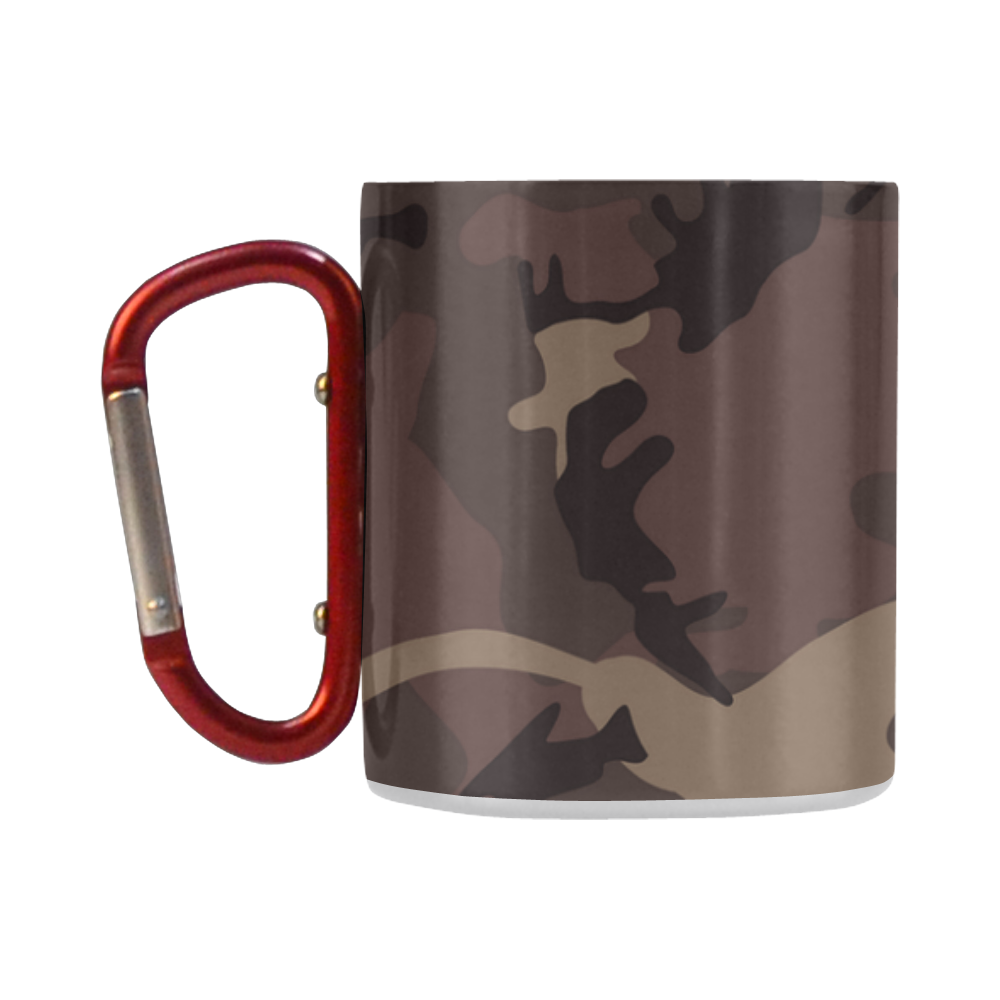 Camo Red Brown Classic Insulated Mug(10.3OZ)