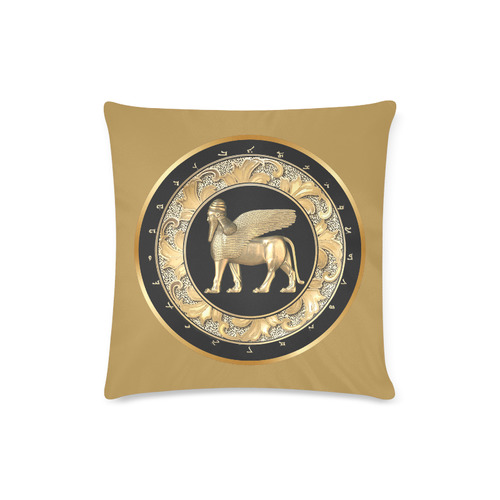 Lamassu Square Pillow Custom Zippered Pillow Case 16"x16"(Twin Sides)