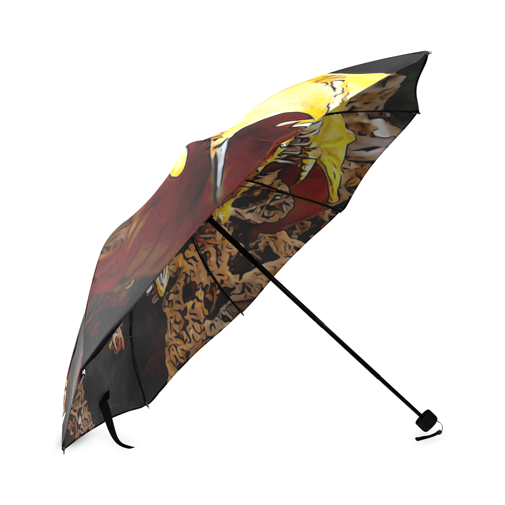 laughing dragon umbrella Foldable Umbrella (Model U01)