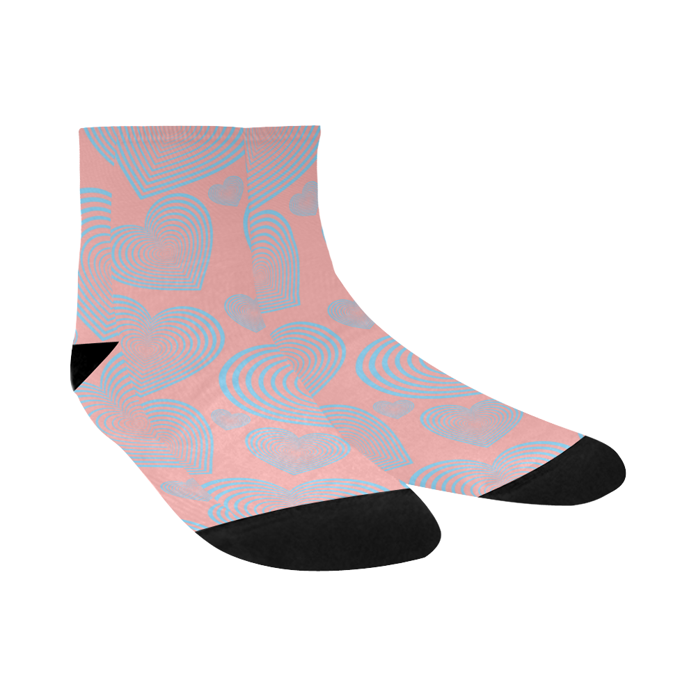 Abstract My Heart Quarter Socks