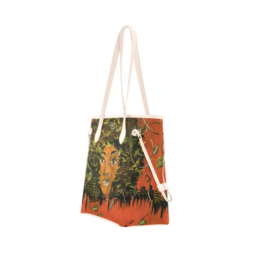 AbsoluteWoman Tote Clover Canvas Tote Bag (Model 1661)