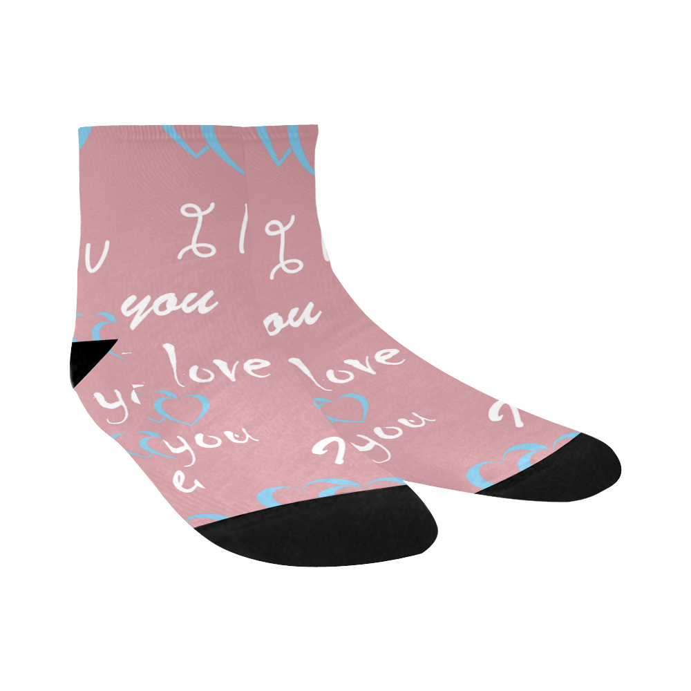 I Love You Socks Quarter Socks