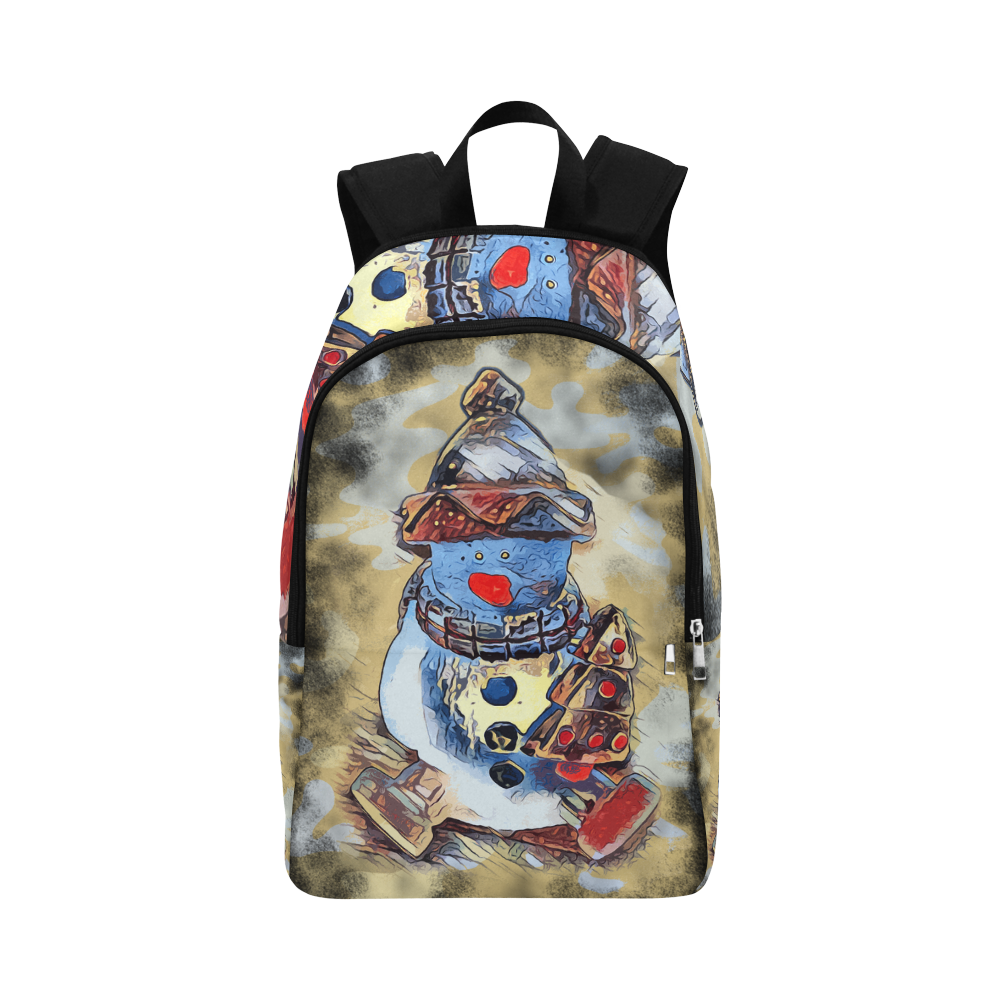 SNOWMAN CHRISTMAS Fabric Backpack for Adult (Model 1659)