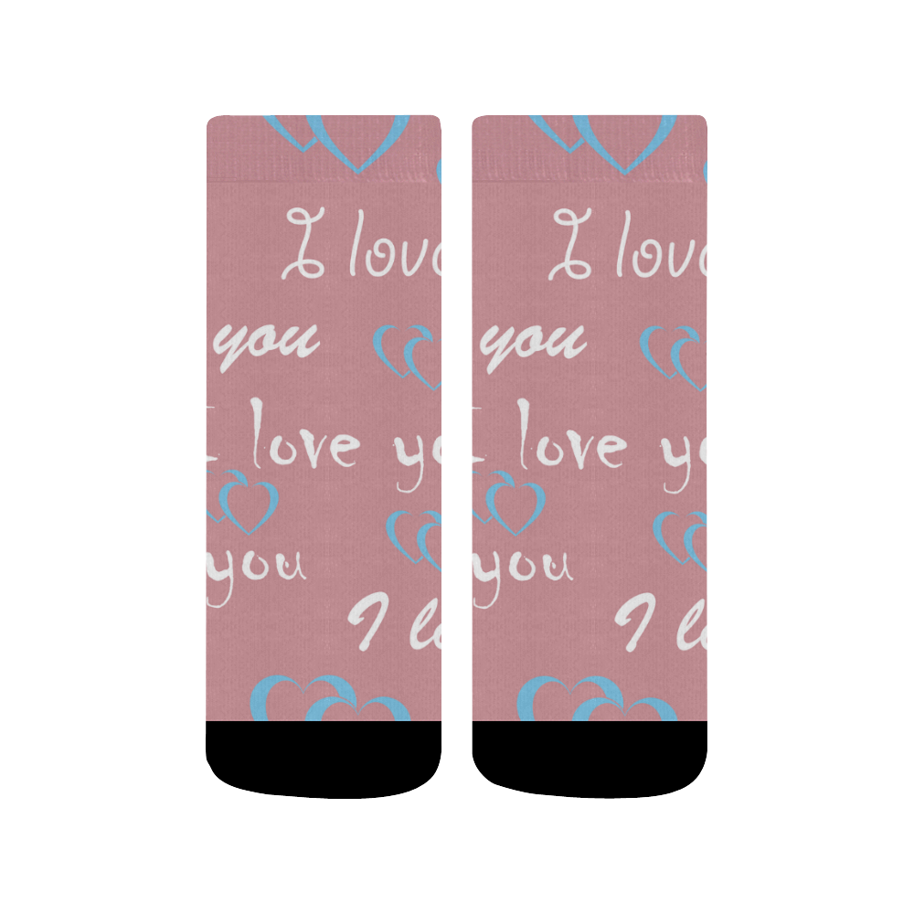 I Love You Socks Quarter Socks