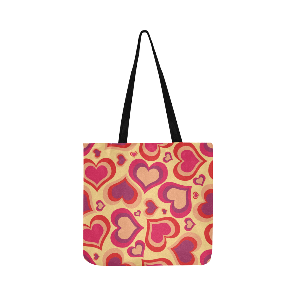 heart pattern vector Reusable Shopping Bag Model 1660 (Two sides)