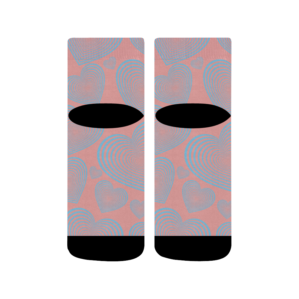 Abstract My Heart Quarter Socks