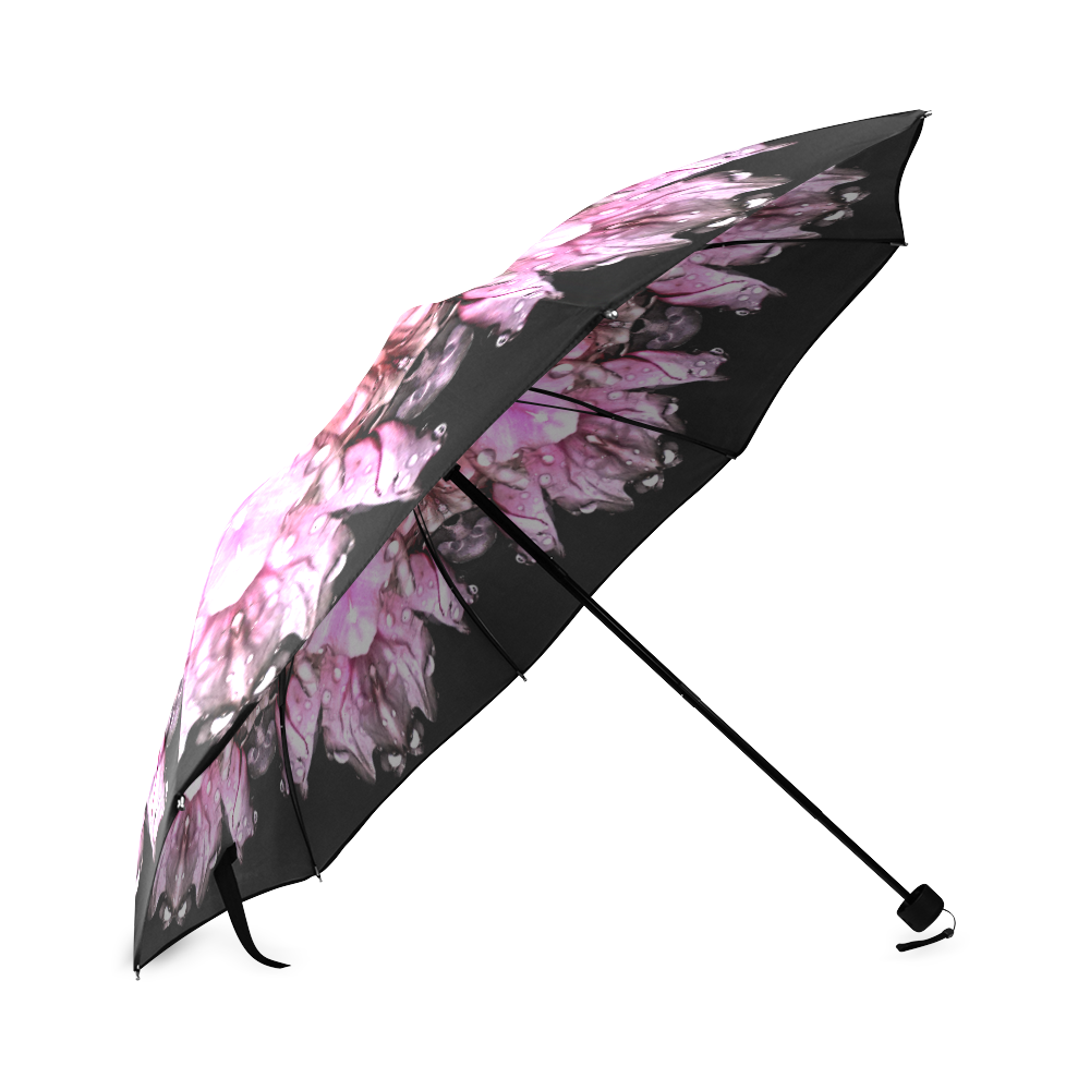 space bats and pink dragons umbrella Foldable Umbrella (Model U01)