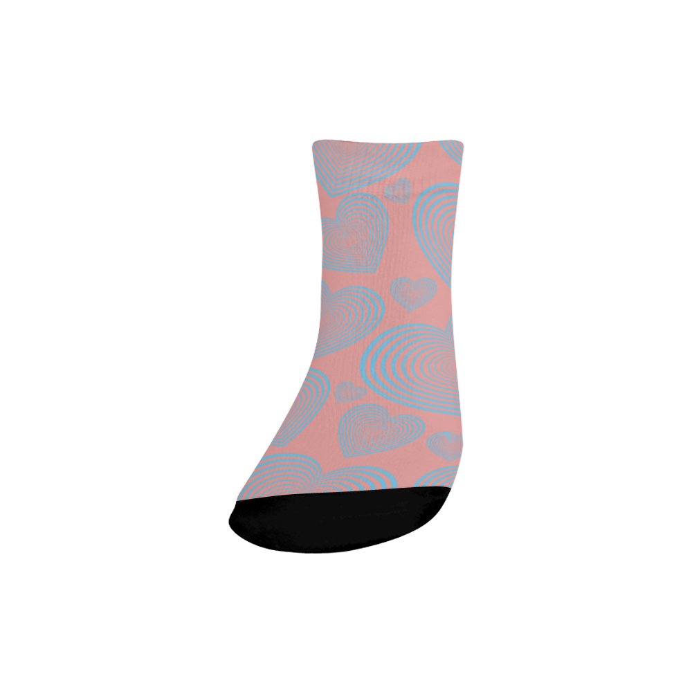 Abstract My Heart Quarter Socks