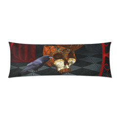 Steampunk skull with rat and hat Custom Zippered Pillow Case 21"x60"(Two Sides)