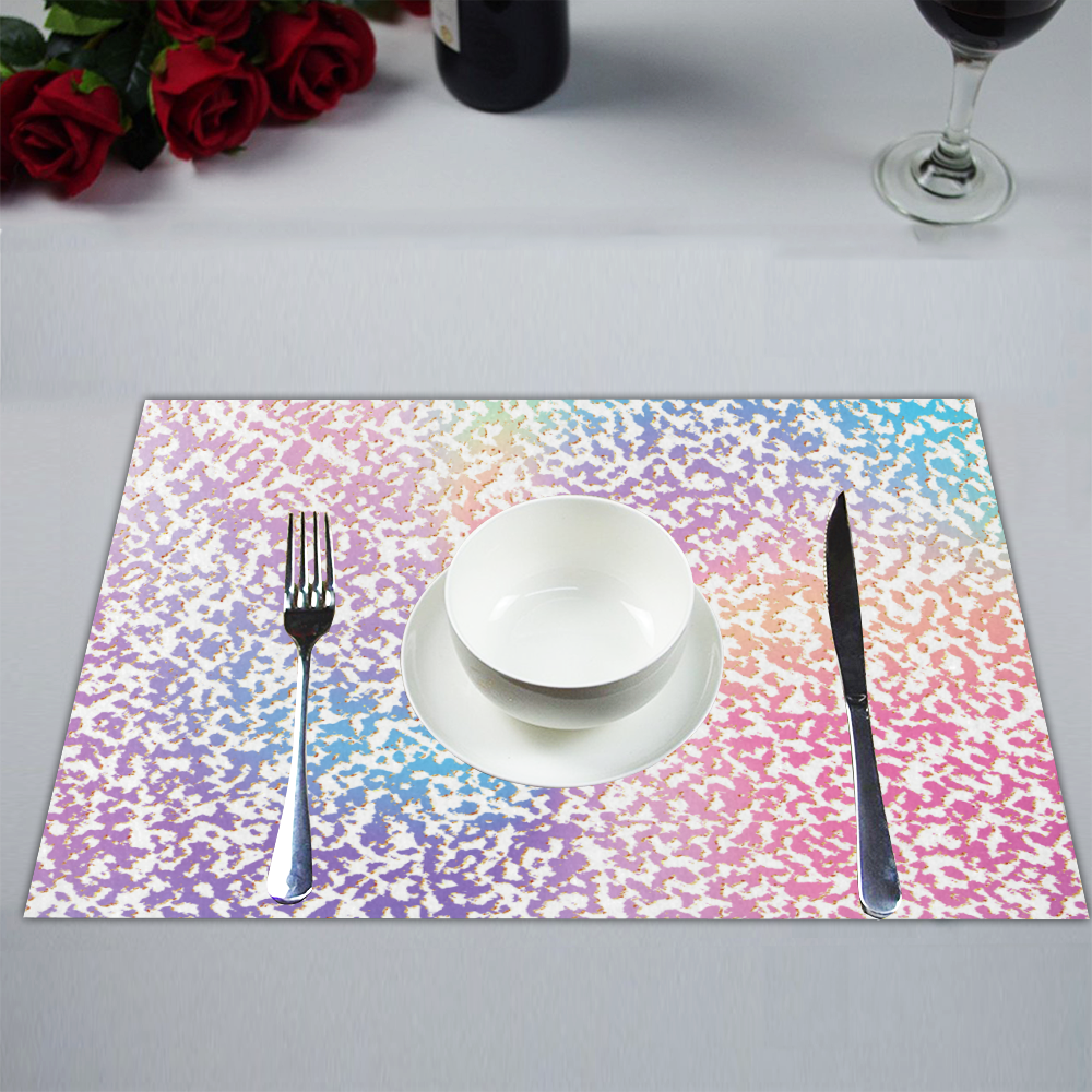 Multi colored design Placemat 14’’ x 19’’ (Set of 6)