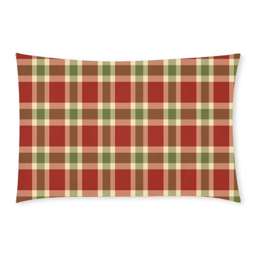 Red And Green Plaid 3-Piece Bedding Set