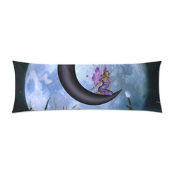 Wonderful fairy on the moon Custom Zippered Pillow Case 21"x60"(Two Sides)