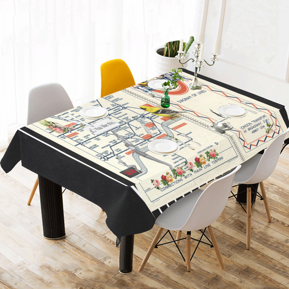 You Like This Cotton Linen Tablecloth 60"x120"