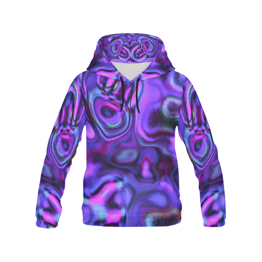 Liquid Color Deep Purple All Over Print Hoodie for Men (USA Size ...