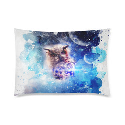 Watercolor, owl in the unoverse Custom Zippered Pillow Case 20"x30" (one side)