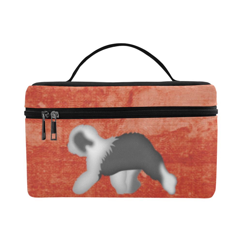 sheepdog_walk03 Cosmetic Bag/Large (Model 1658)