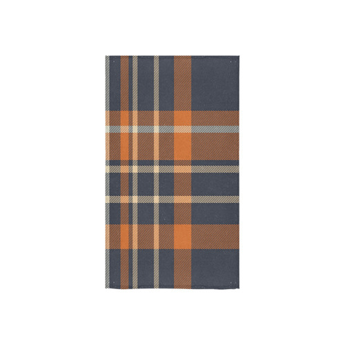 Blue Orange Plaid Custom Towel 16"x28"