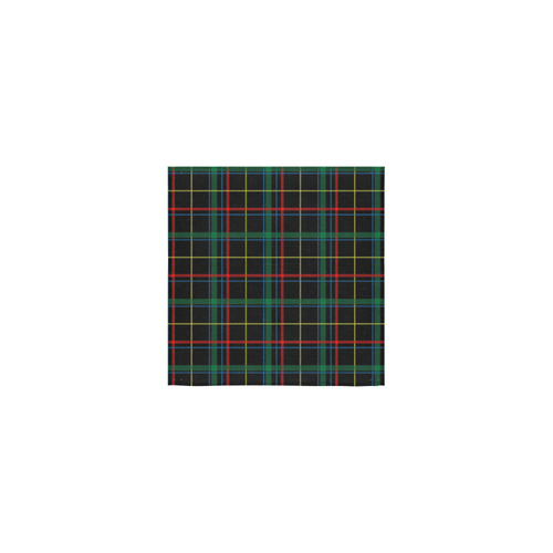 Black Red Green Plaid Square Towel 13“x13”