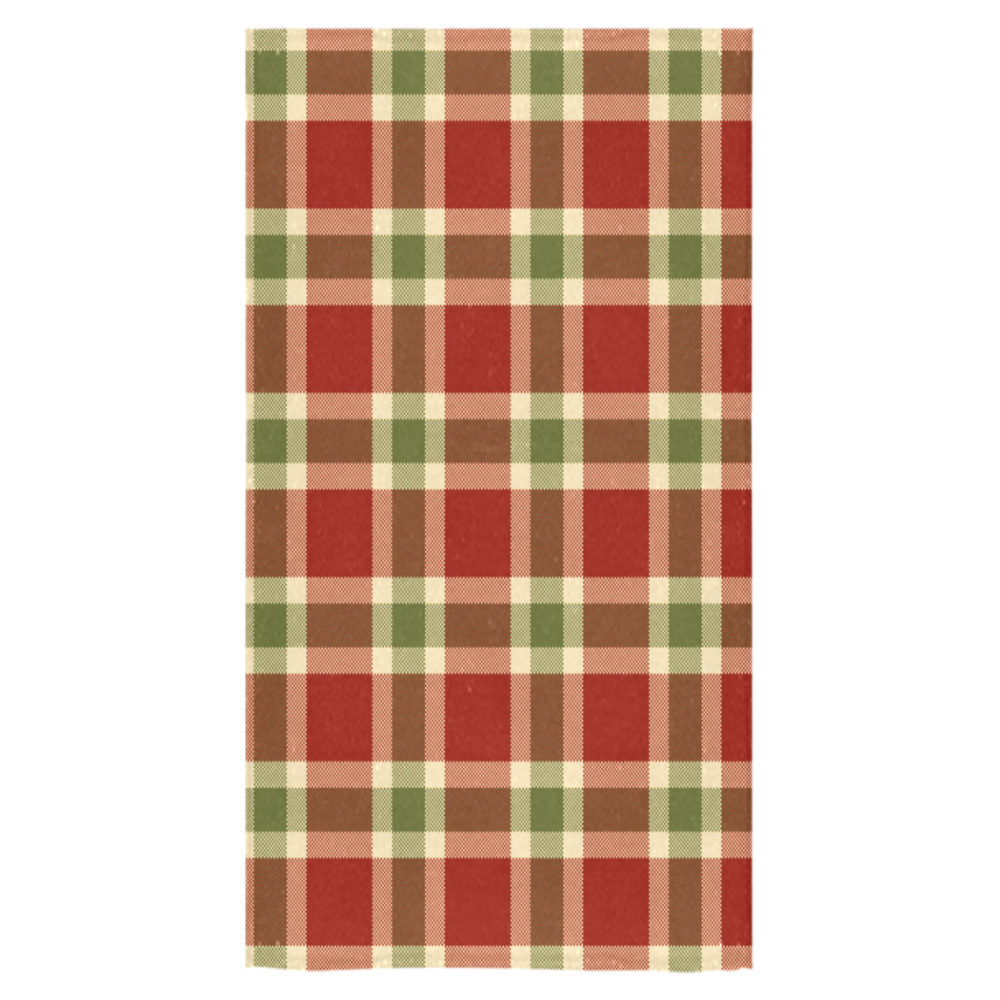 Red And Green Plaid Bath Towel 30"x56"