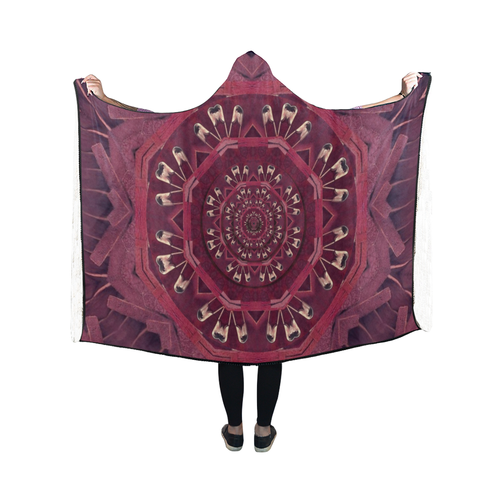 Leather and love in a safe environment Hooded Blanket 50''x40''
