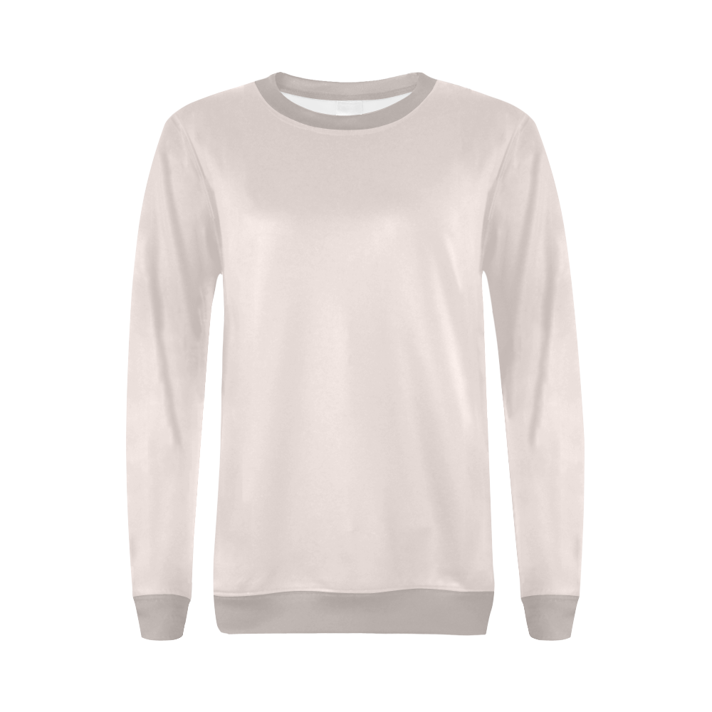 Wisp Pink Pale Slate All Over Print Crewneck Sweatshirt for Women (Model H18)