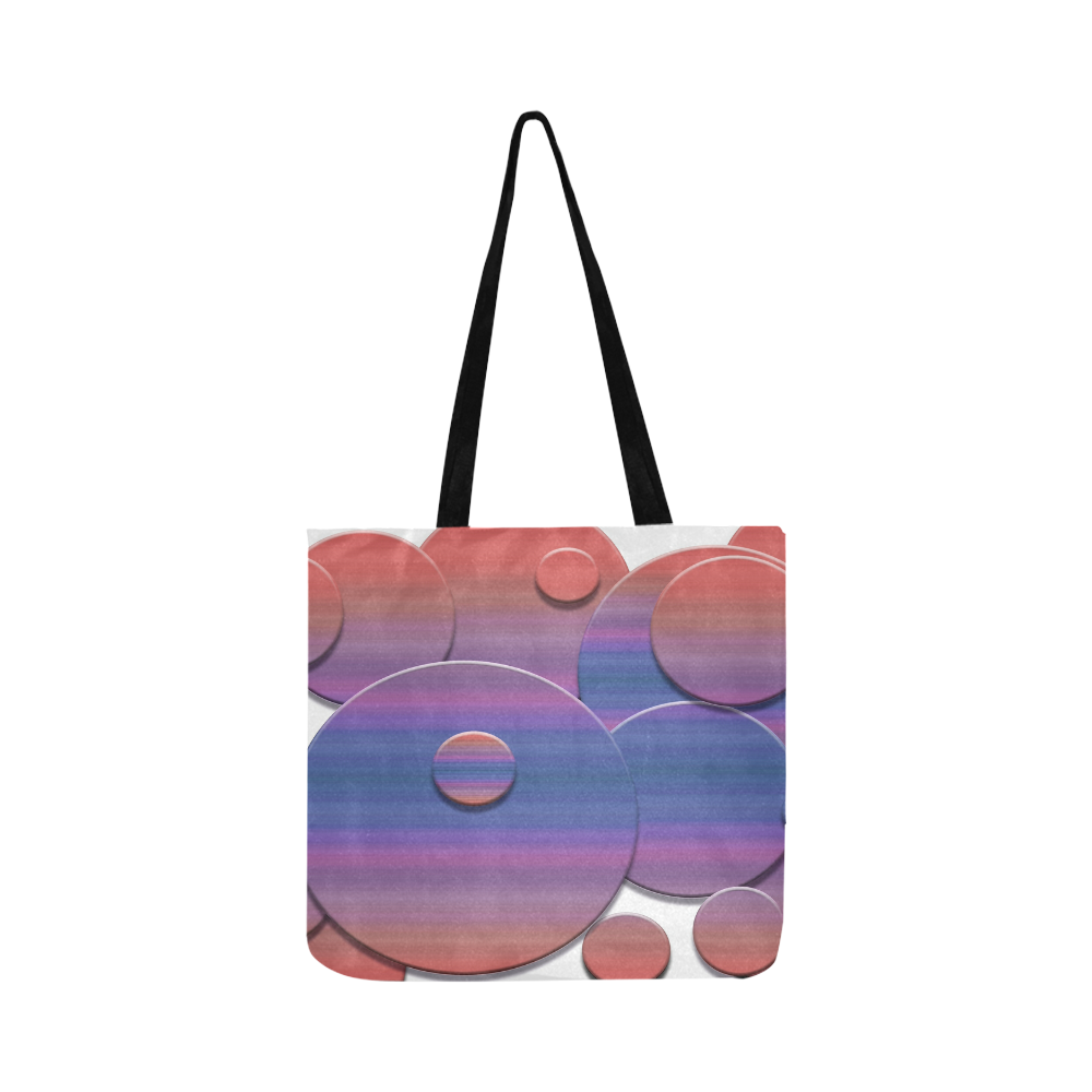 Abcract geometric circles texture Reusable Shopping Bag Model 1660 (Two sides)