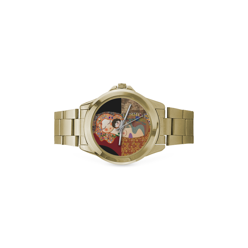 Kokeshis Mother and child of Klimt Custom Gilt Watch(Model 101)