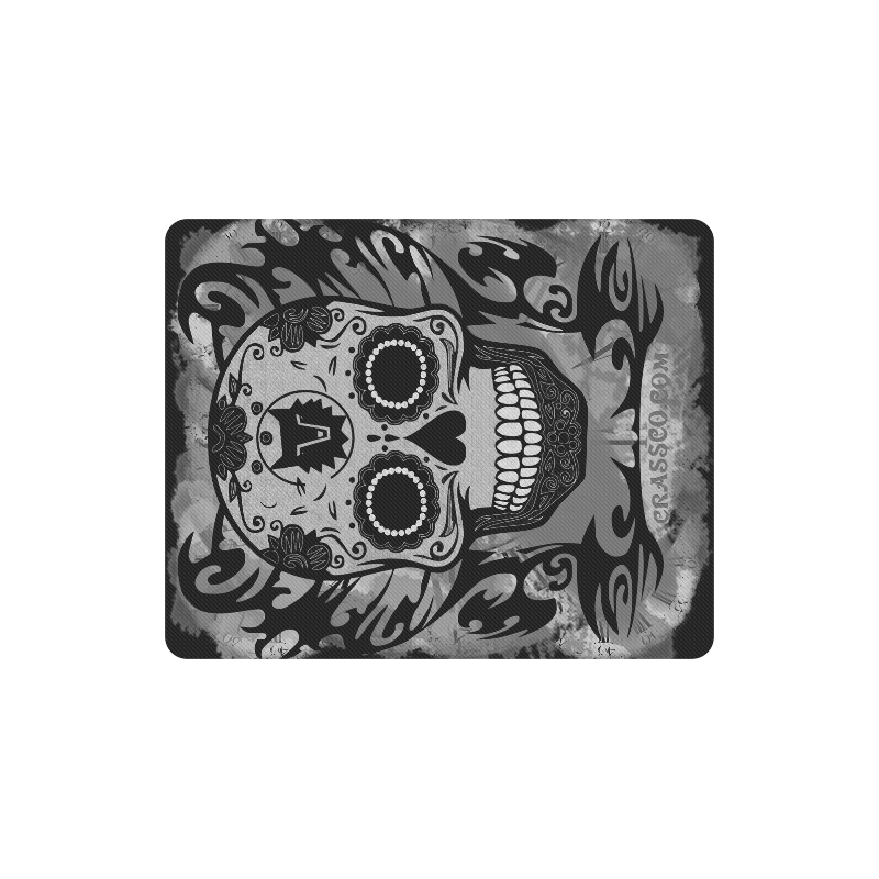 SKULL CRASSCO GREY MOUSEPAD Rectangle Mousepad