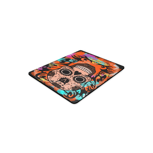 SKULL CRASSCO ORANGE MOUSEPAD Rectangle Mousepad