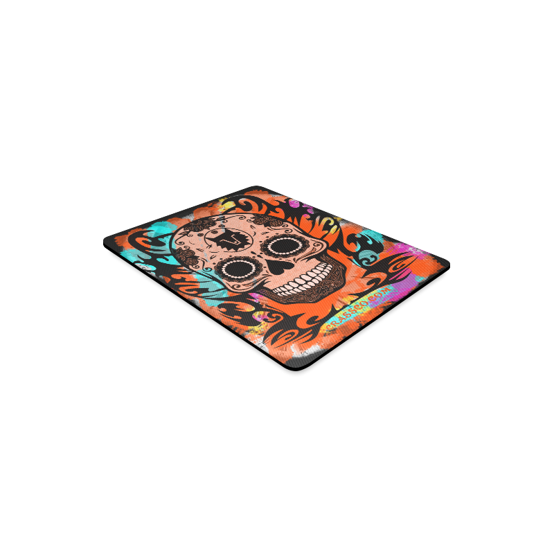 SKULL CRASSCO ORANGE MOUSEPAD Rectangle Mousepad