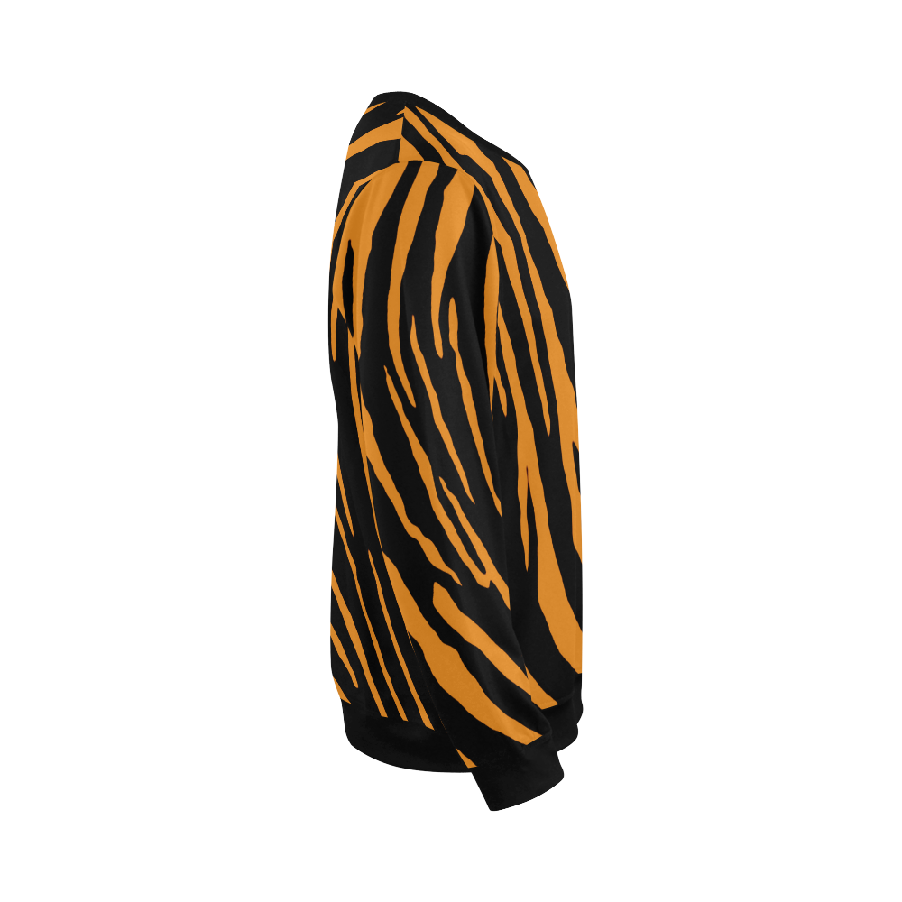 Tiger Stripes All Over Print Crewneck Sweatshirt for Men (Model H18)