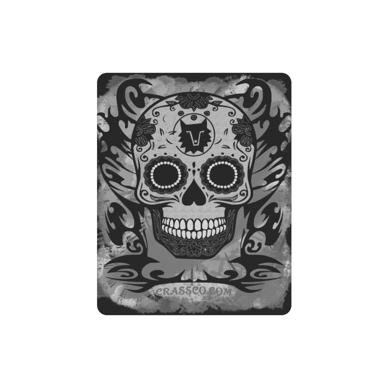 SKULL CRASSCO GREY MOUSEPAD Rectangle Mousepad