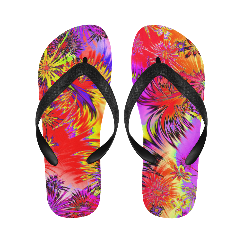 alive 4B (abstract) by JamColors Flip Flops for Men/Women (Model 040)