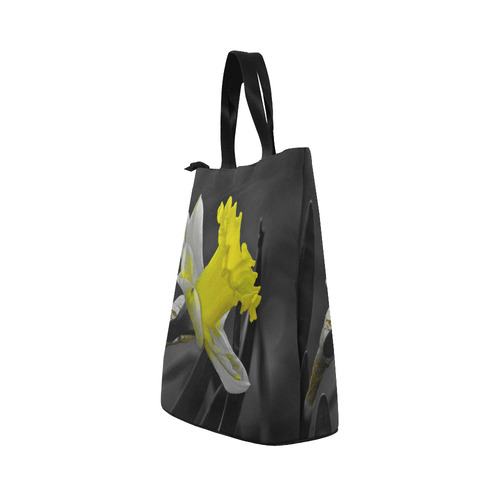 Daffodil with yellow color accent Nylon Lunch Tote Bag (Model 1670)