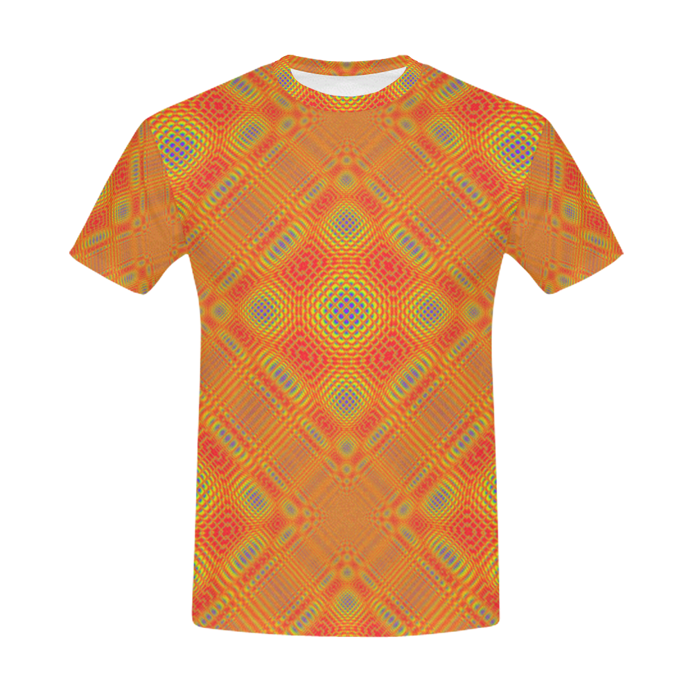 Trippy pattern All Over Print T-Shirt for Men (USA Size) (Model T40)