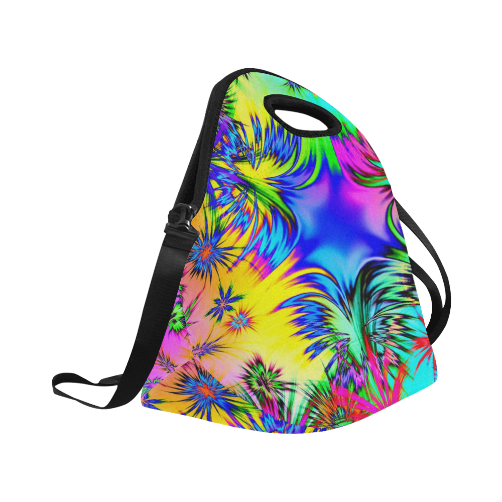 alive 4 (abstract) by JamColors Neoprene Lunch Bag/Large (Model 1669)