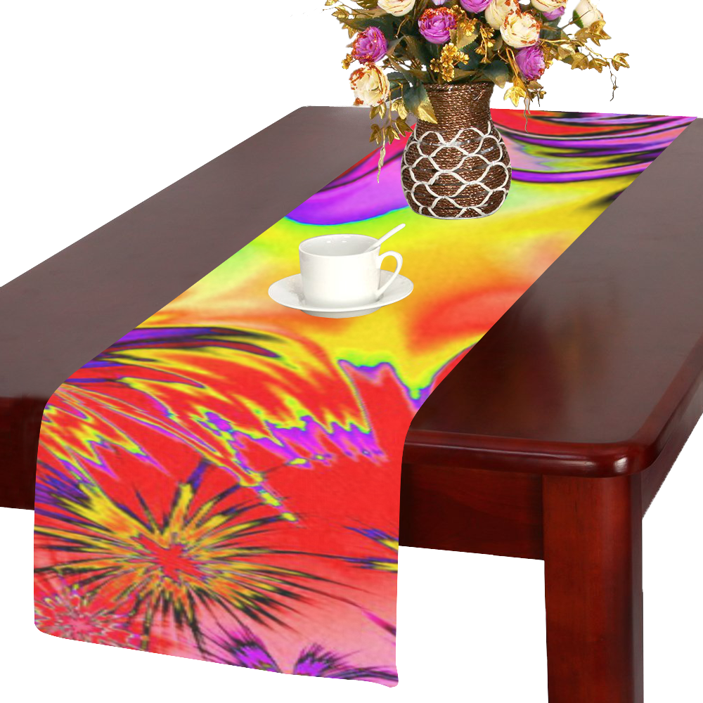 alive 4B (abstract) by JamColors Table Runner 14x72 inch