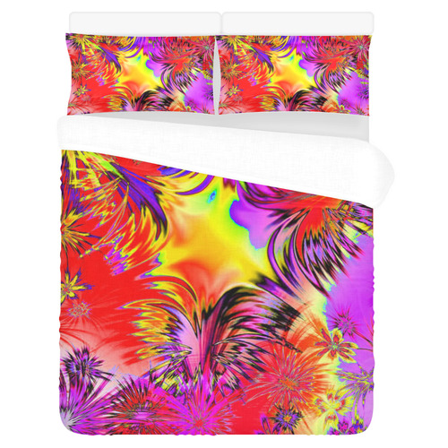 alive 4B (abstract) by JamColors 3-Piece Bedding Set