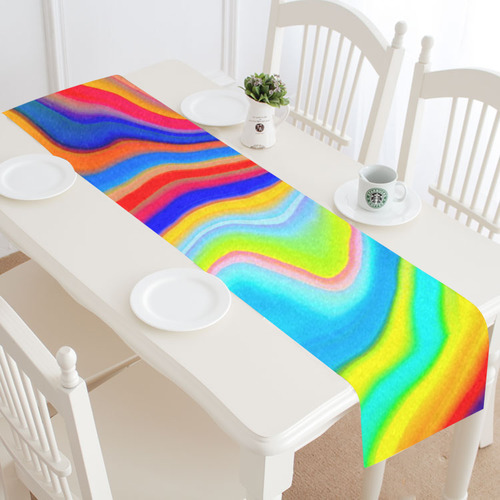 alive 3 (abstract) by JamColors Table Runner 14x72 inch