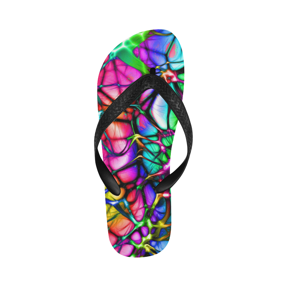 alive 5 (abstract) by JamColors Flip Flops for Men/Women (Model 040)
