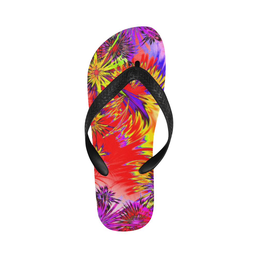 alive 4B (abstract) by JamColors Flip Flops for Men/Women (Model 040)